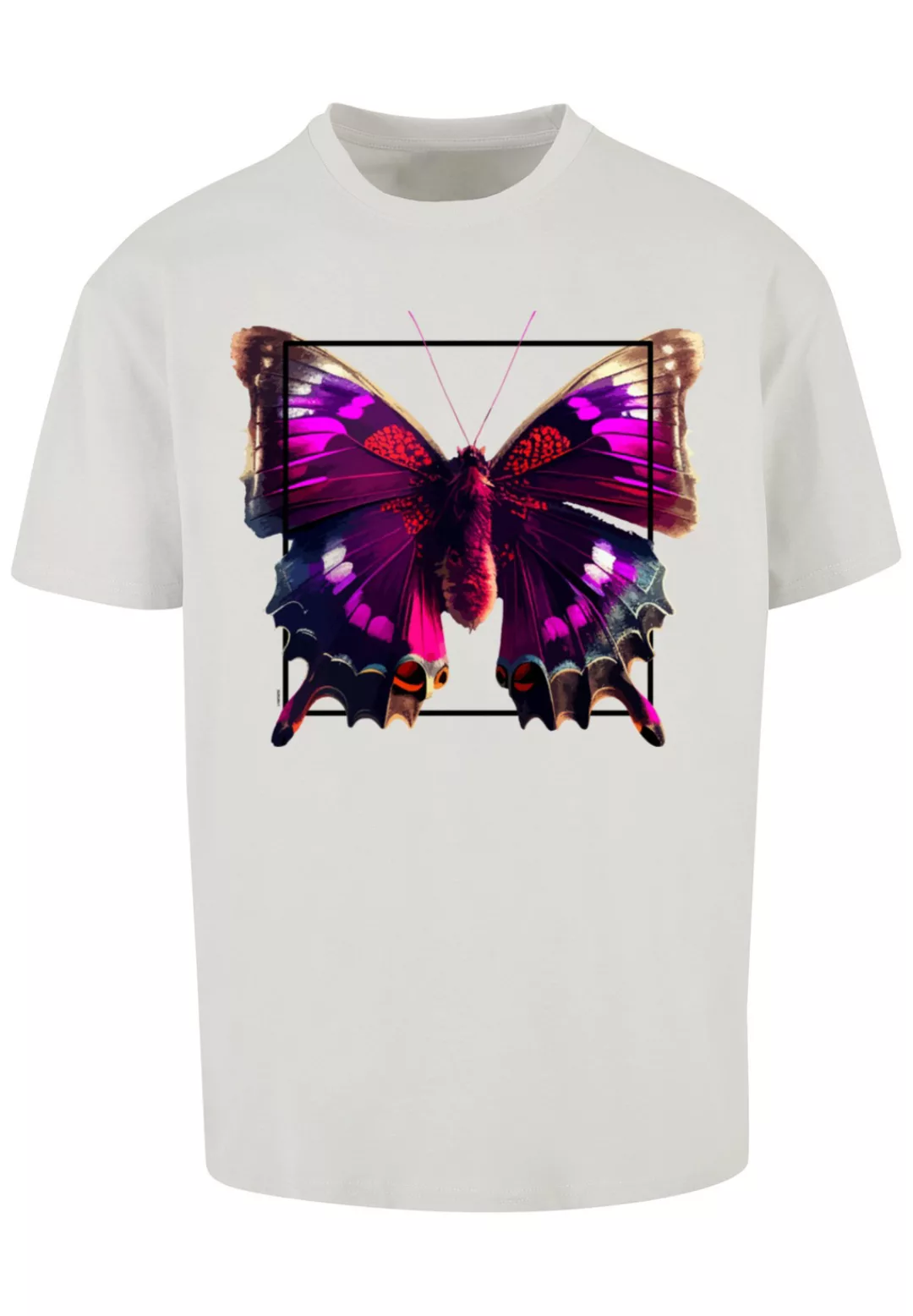 F4NT4STIC T-Shirt "Pink Schmetterling OVERSIZE TEE", Print günstig online kaufen