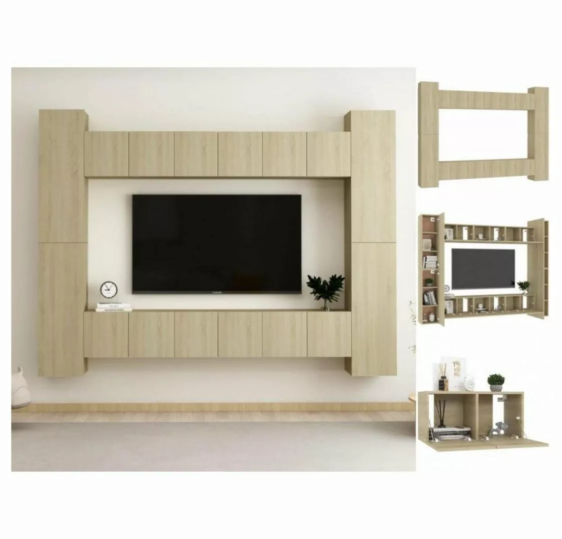 vidaXL TV-Schrank Fernsehschrank TV Möbel 10tlg TV Schrank Set Sonoma Eiche günstig online kaufen