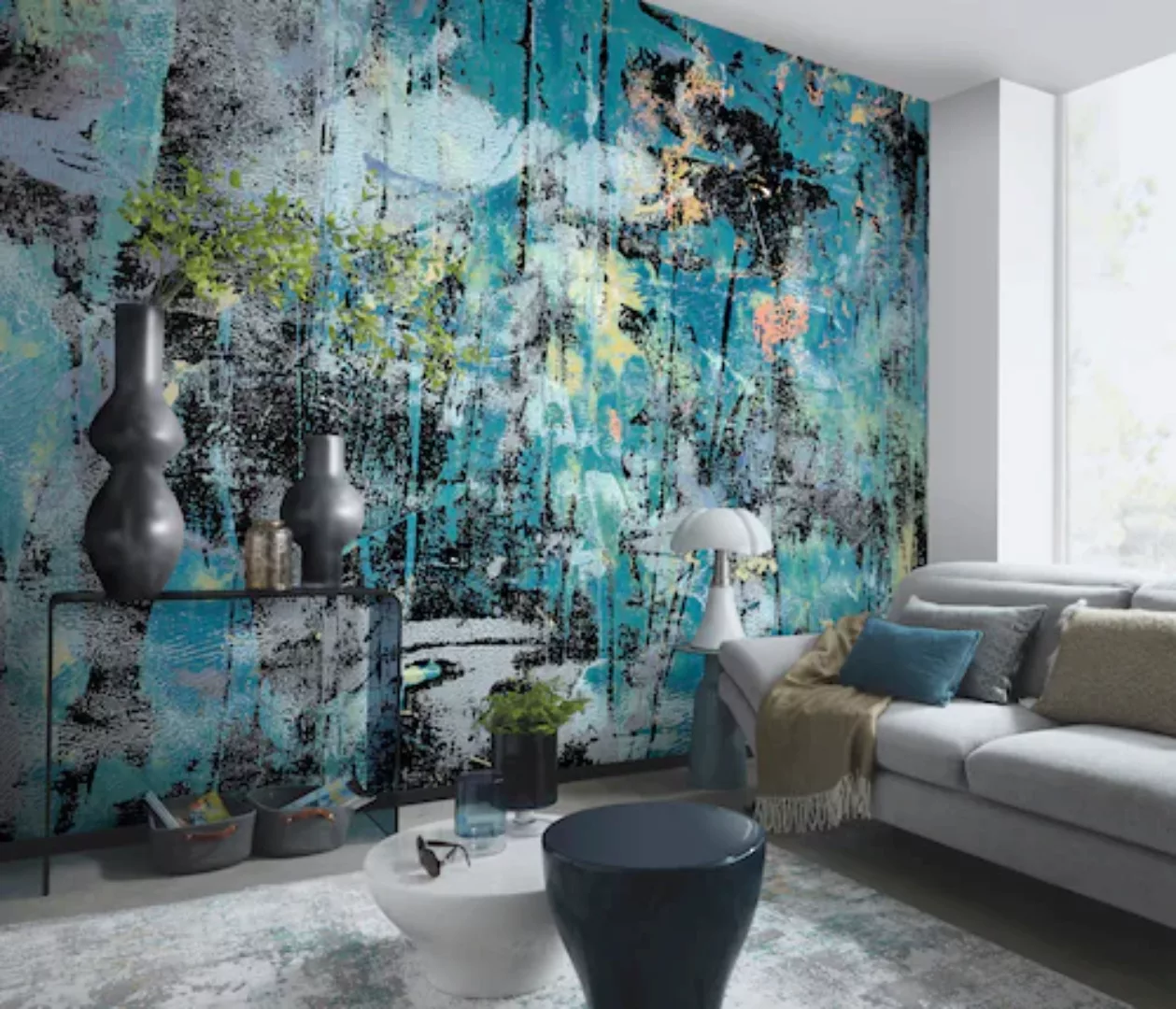 Fashion for walls Fototapete »Into the blue«, Kunst, Phthalate frei, GUIDO günstig online kaufen