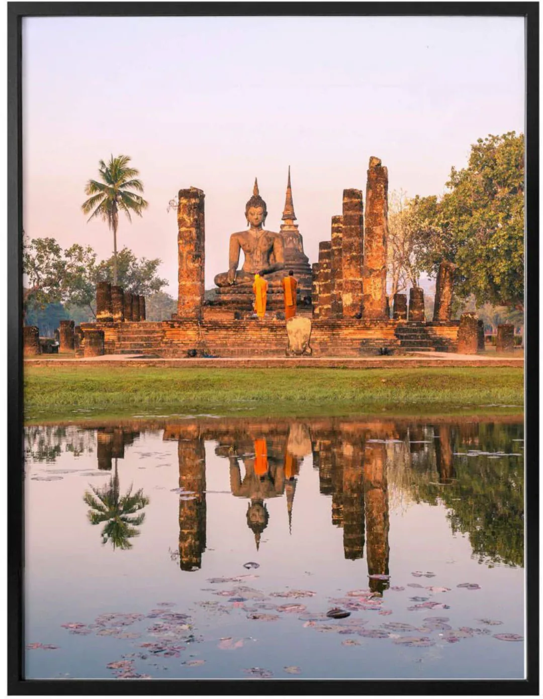 Wall-Art Poster »Buddhistischer Tempel Sukhothai«, Gebäude, (Set, 1 St.), P günstig online kaufen