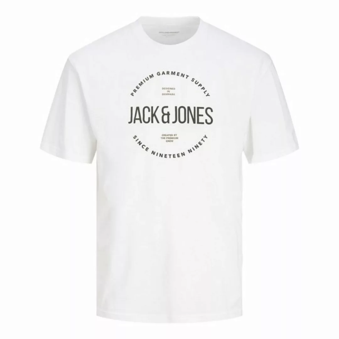 Jack & Jones Rundhalsshirt T-Shirt Tee Crew Neck mit großem Logo-Print auf günstig online kaufen