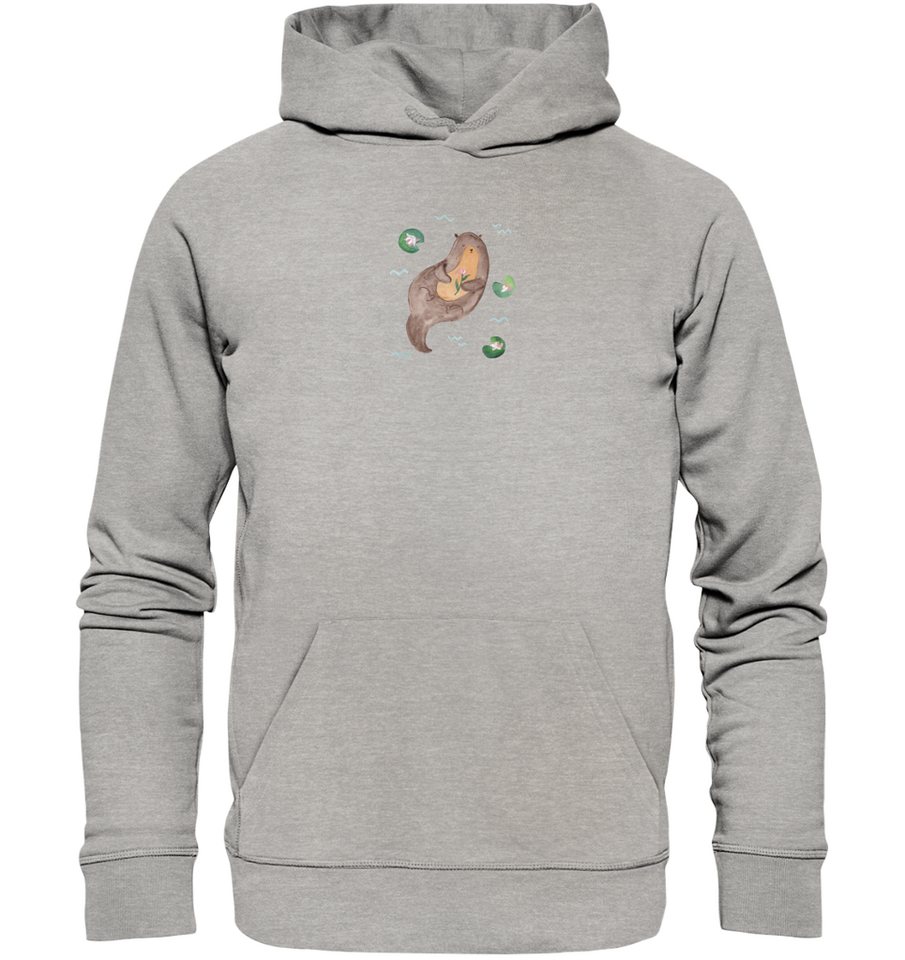 Mr. & Mrs. Panda Hoodie Größe XXL Otter Seerose - Heather Grey - Geschenk, günstig online kaufen