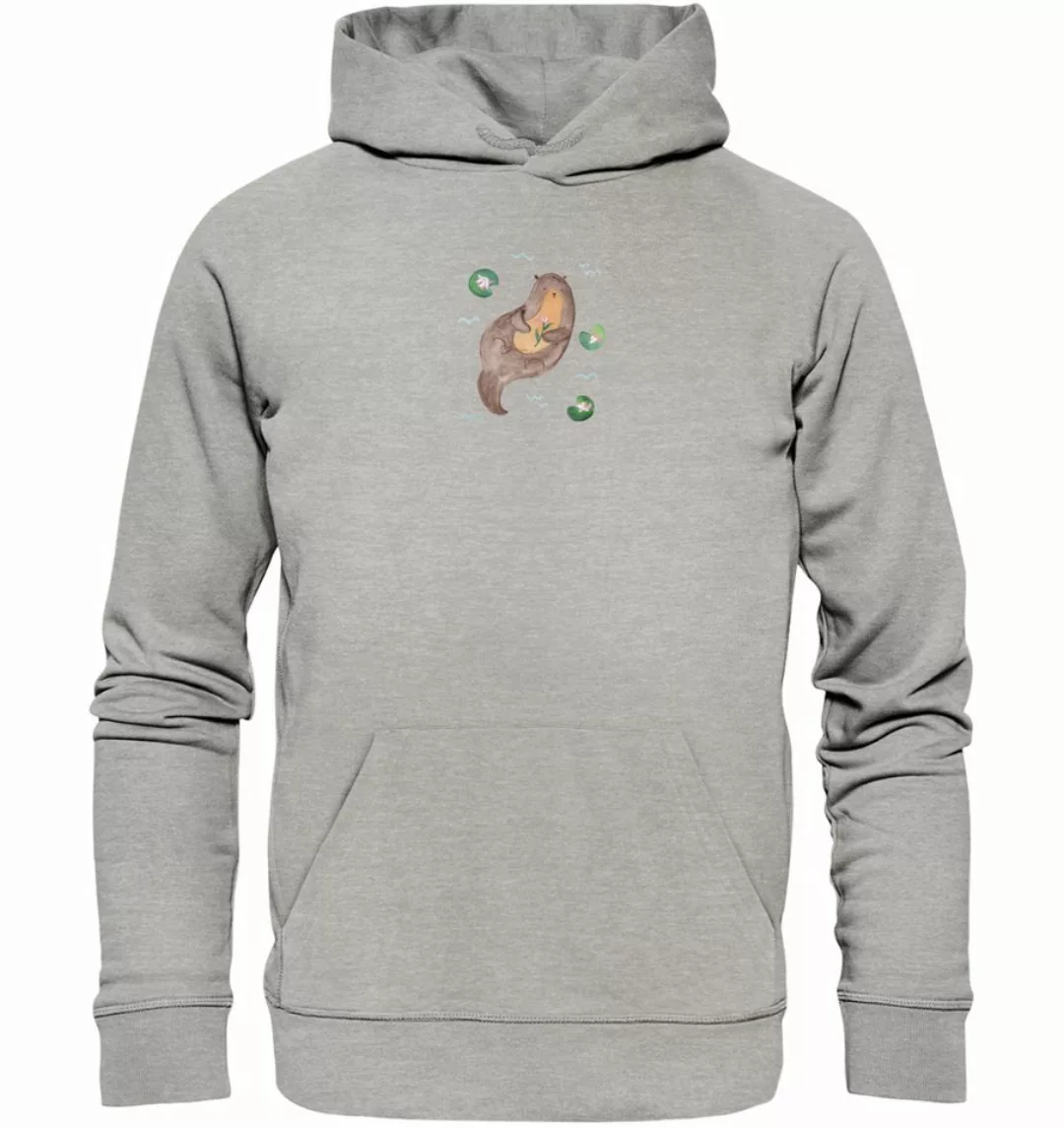 Mr. & Mrs. Panda Hoodie Größe XXL Otter Seerose - Heather Grey - Geschenk, günstig online kaufen