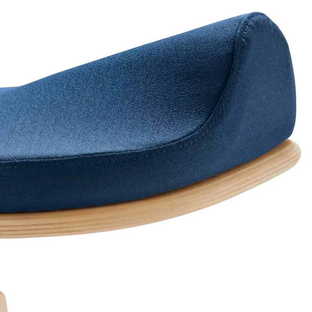 Verstellbarer Arbeitshocker mit Webstoff Sattelsitz blau günstig online kaufen