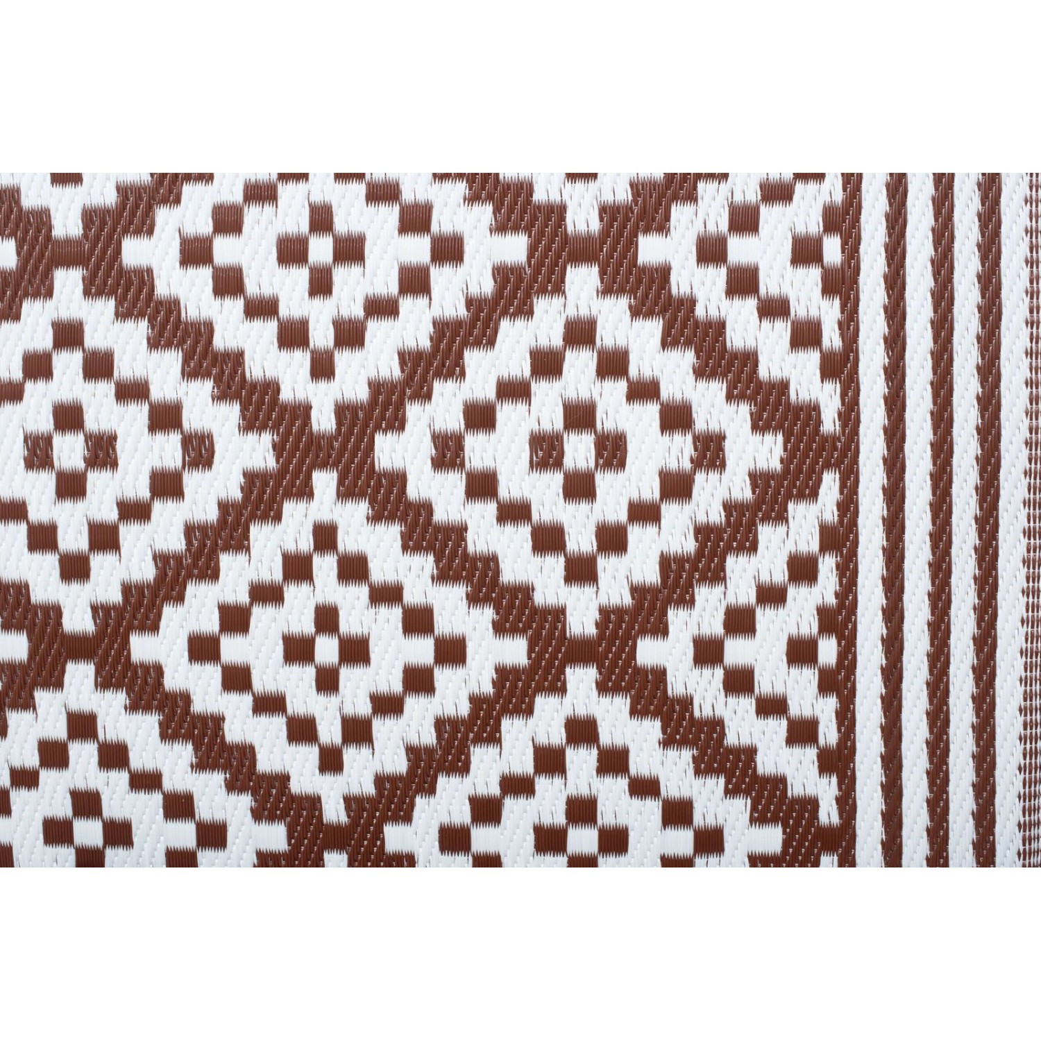 Jet-Line Outdoorteppich Austin Braun mit Geometrischen Mustern 120 x 180 cm günstig online kaufen