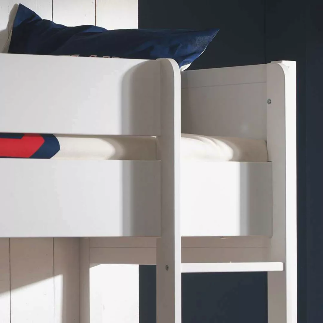 Kinderetagenbett in Weiß Bettkasten günstig online kaufen