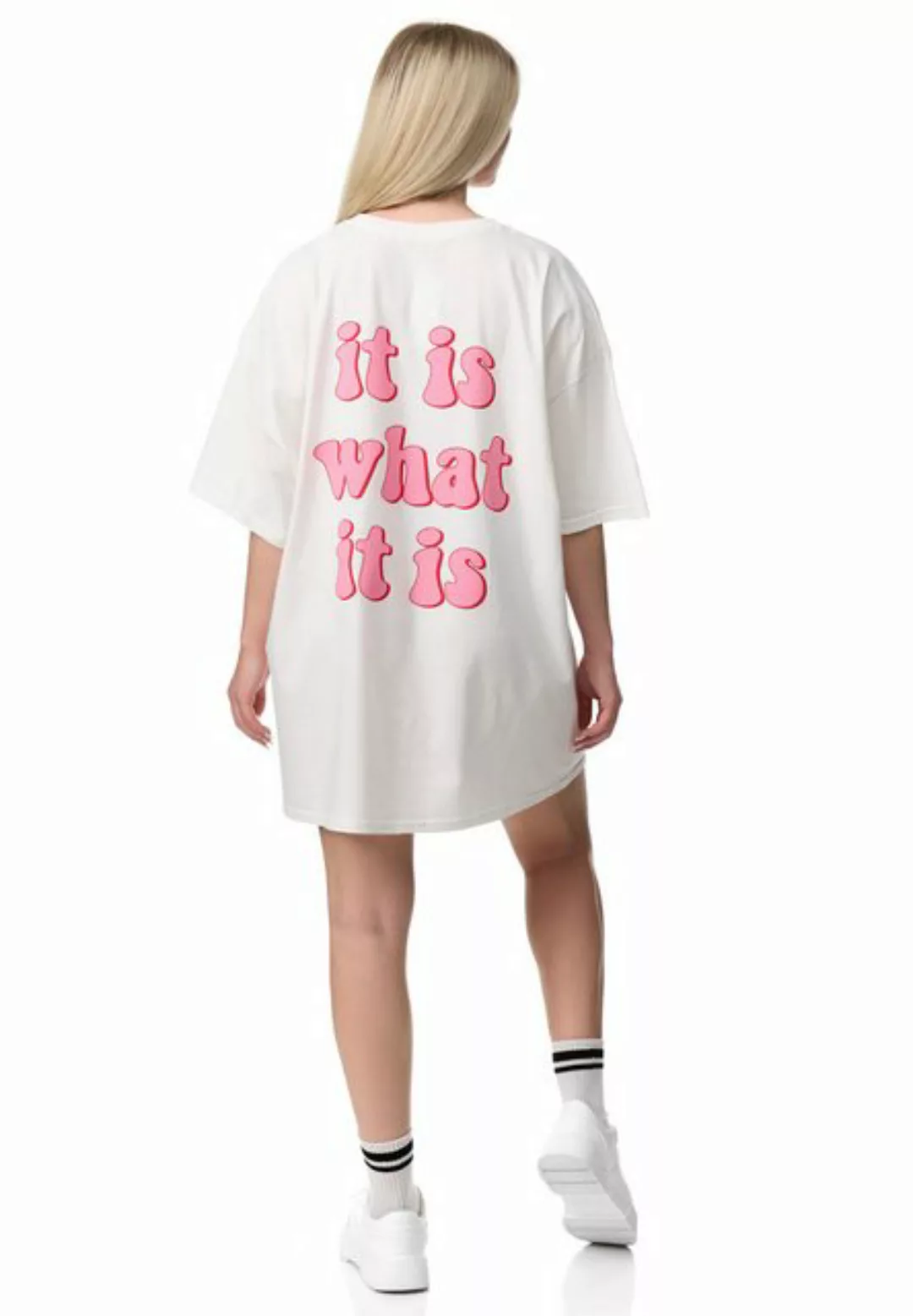 Worldclassca T-Shirt Worldclassca Oversized Print T-Shirt It is What is it günstig online kaufen