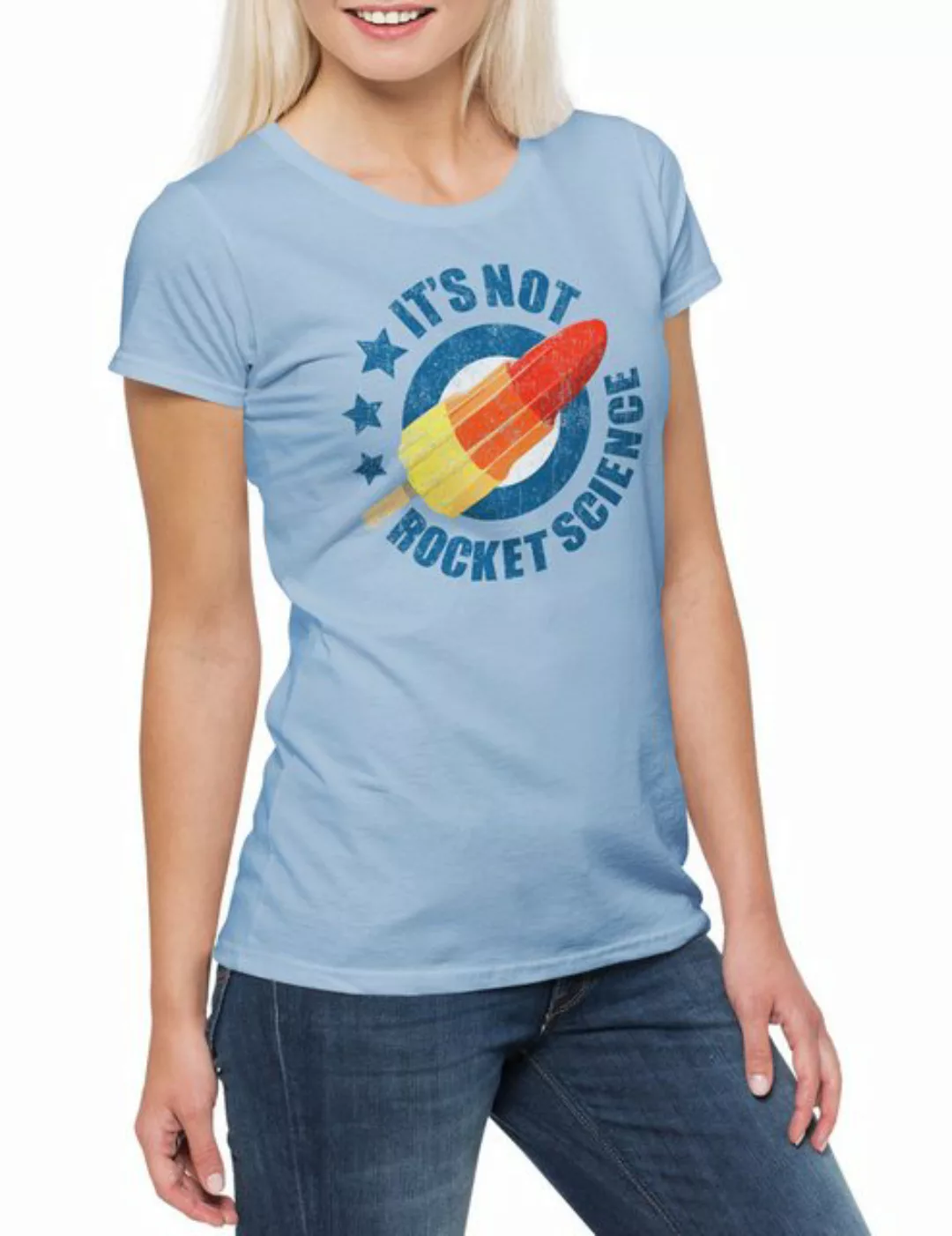 Urban Backwoods Print-Shirt Rocket Ice II Damen T-Shirt Rocket Raketen Rake günstig online kaufen