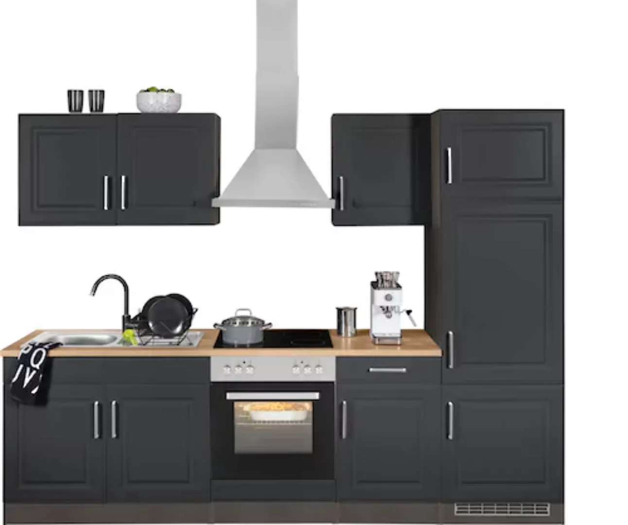 KOCHSTATION Küchenzeile »KS-Stockholm«, Breite 270 cm, mit hochwertigen MDF günstig online kaufen