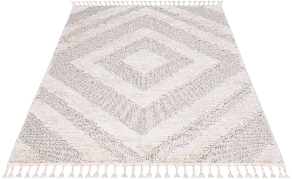 Carpet City Teppich »Valencia 813«, rechteckig, 20 mm Höhe, Boho-Stil, Raut günstig online kaufen