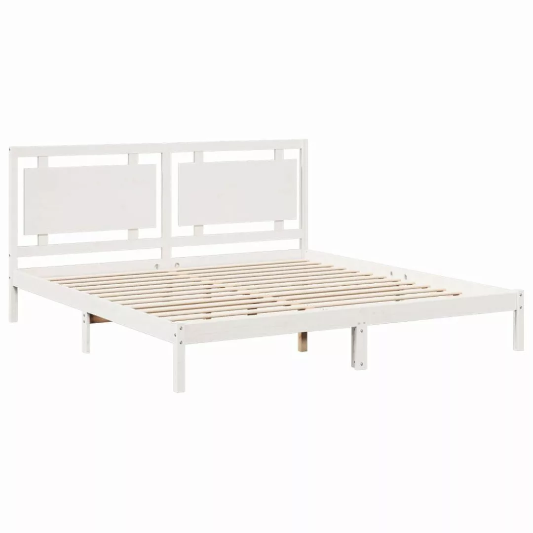 vidaXL Bett Massivholzbett Extra Lang ohne günstig online kaufen