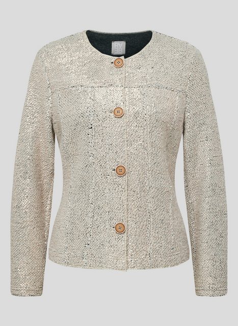 Rabe Jackenblazer RABE Elegante Damenjacke in Beige mit Knöpfen günstig online kaufen