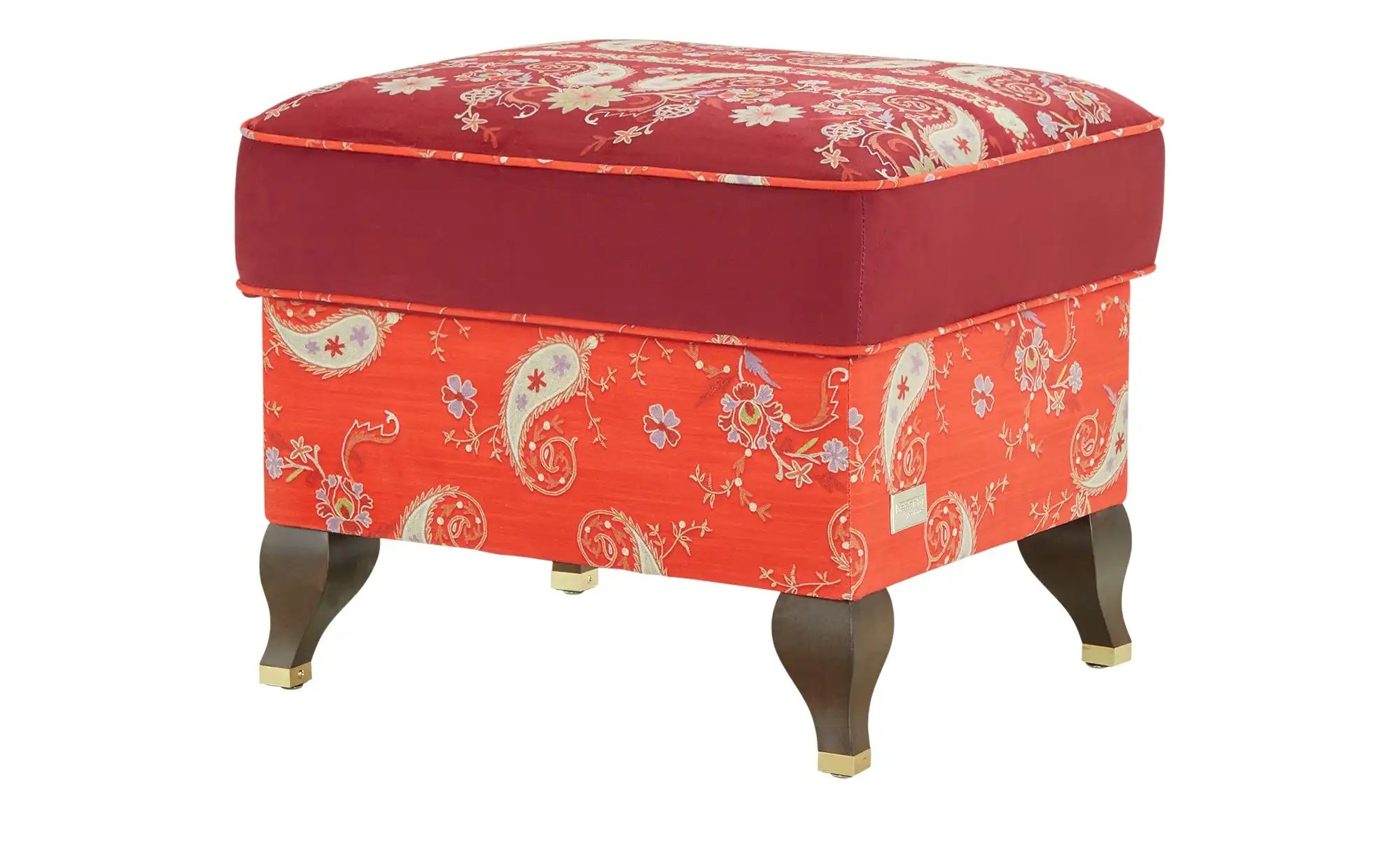 bassetti by SCHRÖNO Hocker  Ferrara ¦ rot ¦ Maße (cm): B: 58 H: 45 T: 48 Po günstig online kaufen