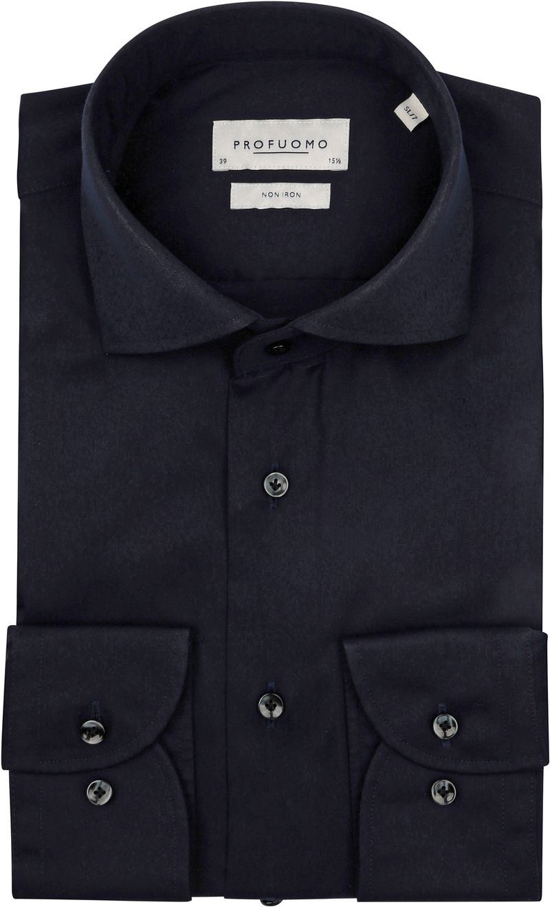 Profuomo Twill Hemd Navy Extra Lange Ärmel - Größe 41 günstig online kaufen