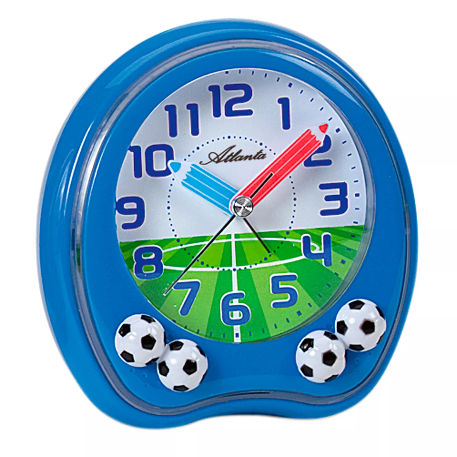 Atlanta 1719/5 Wecker Kinderwecker Fußball Blau Fußballwecker Für Kinder günstig online kaufen