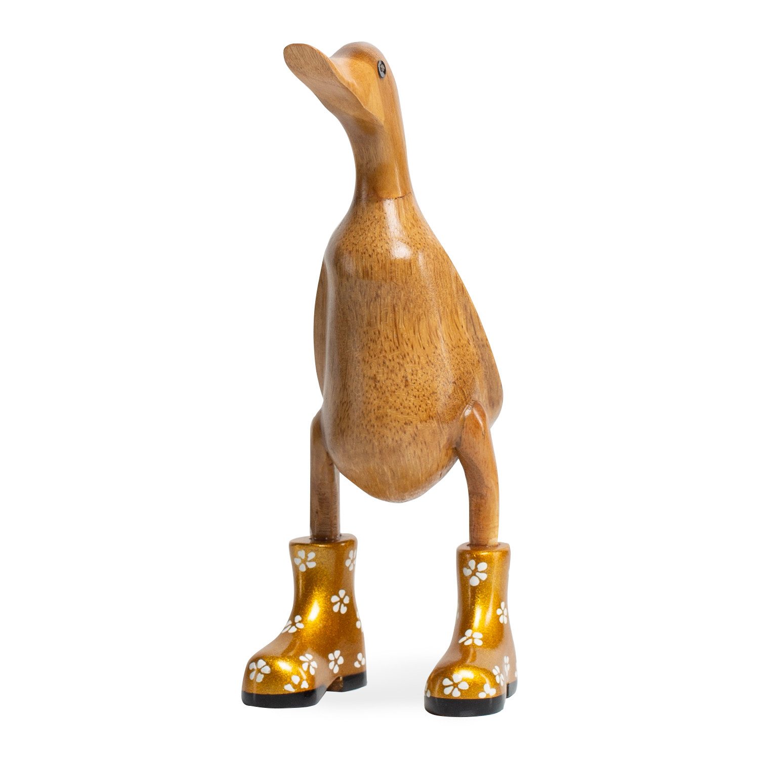 Rikmani Dekofigur Holzfigur Ente Stiefel - günstig online kaufen