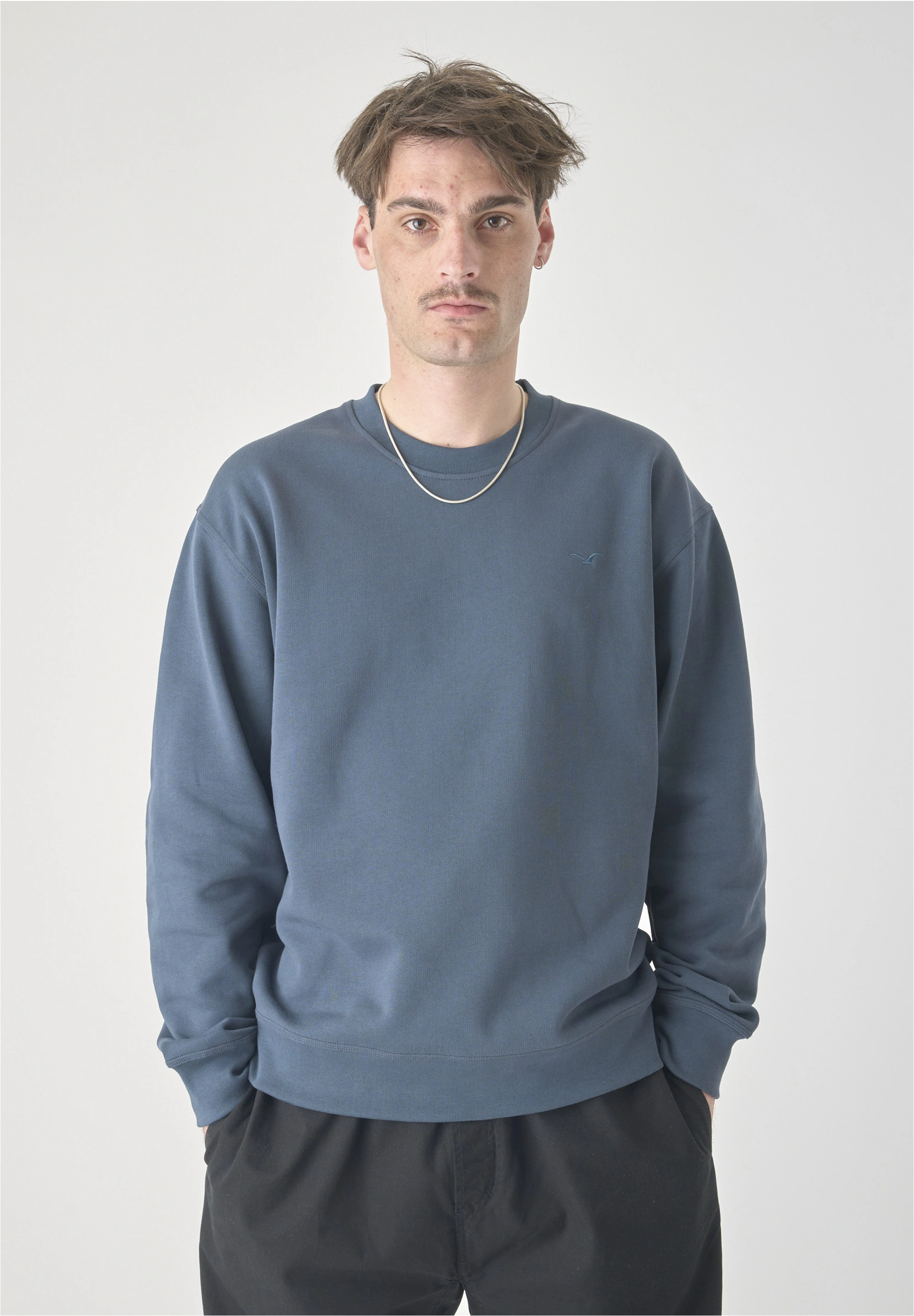 Cleptomanicx Sweatshirt "Ligull Boxy", mit kleiner Möwenstickerei günstig online kaufen