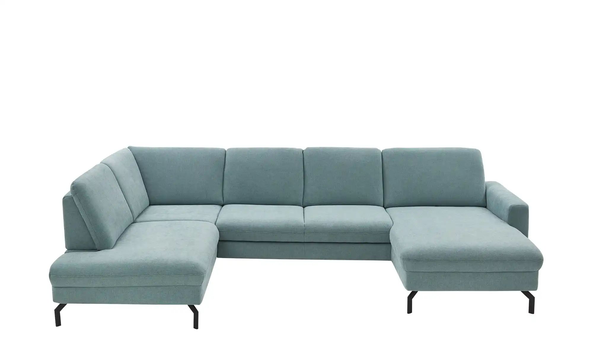 meinSofa Wohnlandschaft  Grace ¦ blau ¦ Maße (cm): B: 337 H: 89 T: 220.0 Po günstig online kaufen