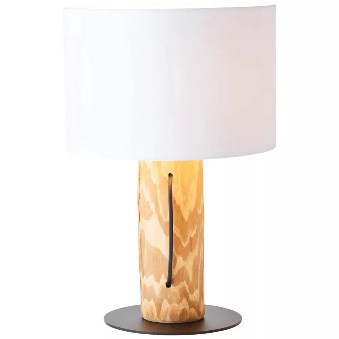 Brilliant Tischleuchte Jimena FSC®-Holz 43 cm hoch Kiefer gebeizt günstig online kaufen