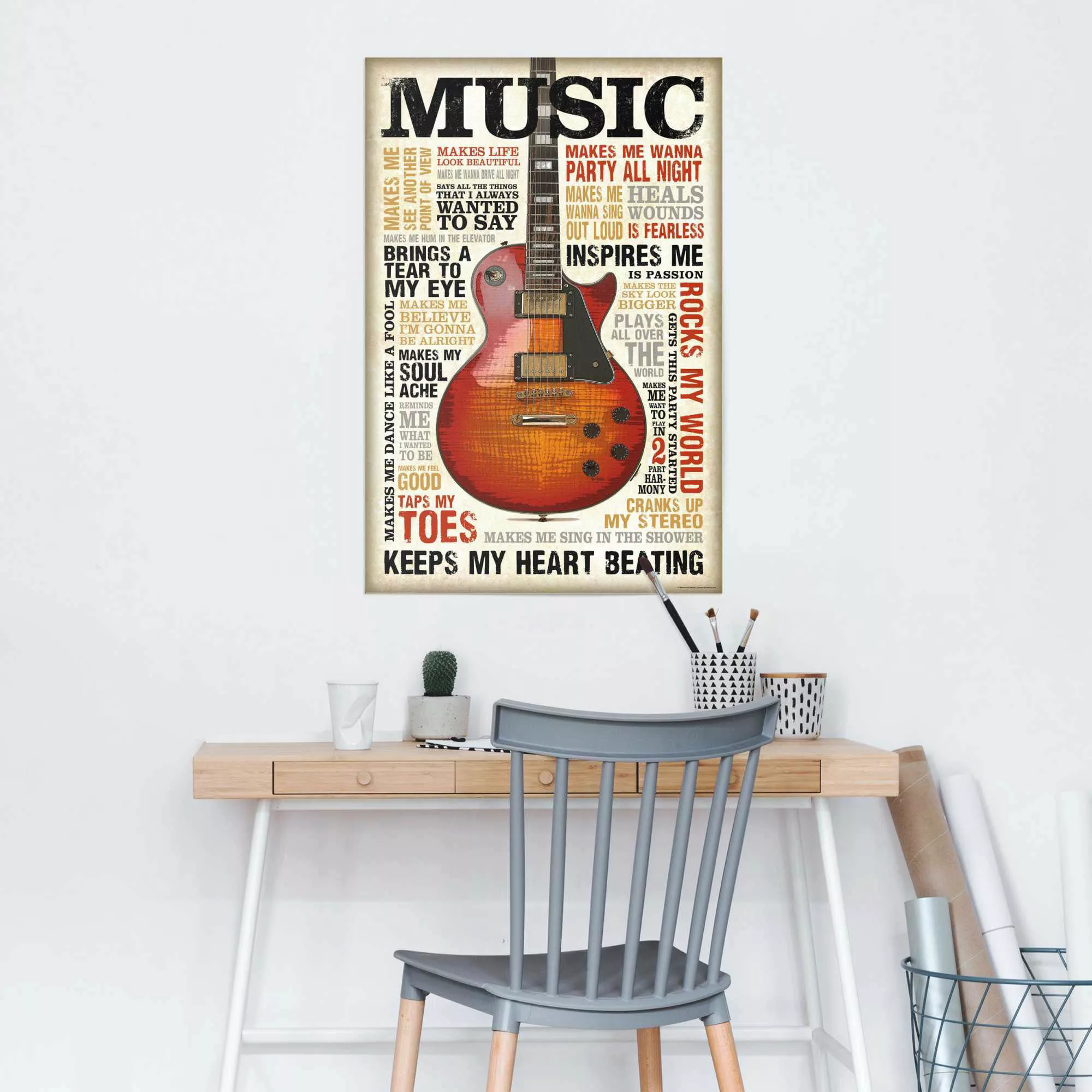 Reinders Poster "Music is Passion", (1 St.) günstig online kaufen
