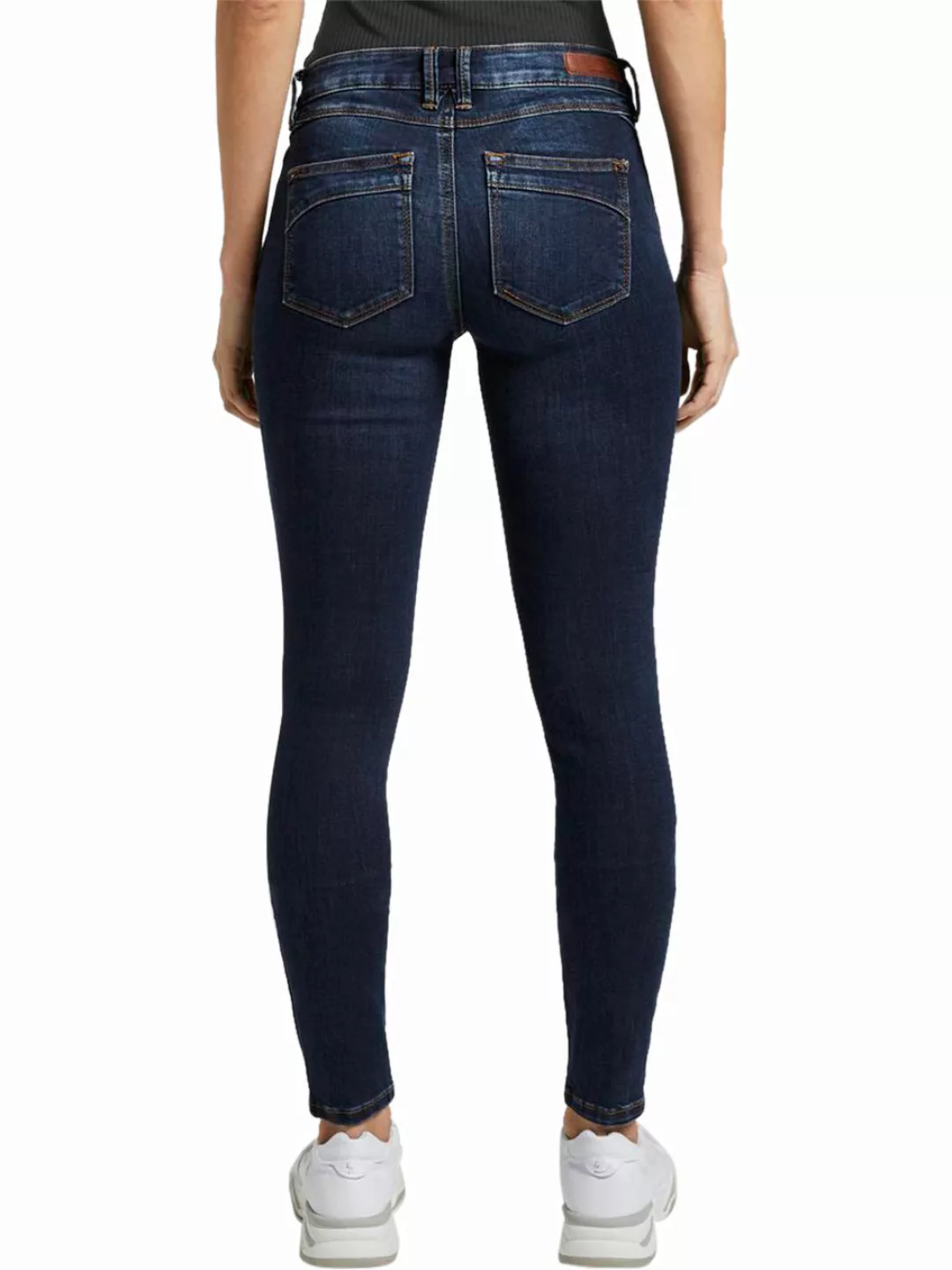 Tom Tailor Denim Damen Jeans Jona - Extra Skinny Fit - Blau - Dark Stone Wa günstig online kaufen