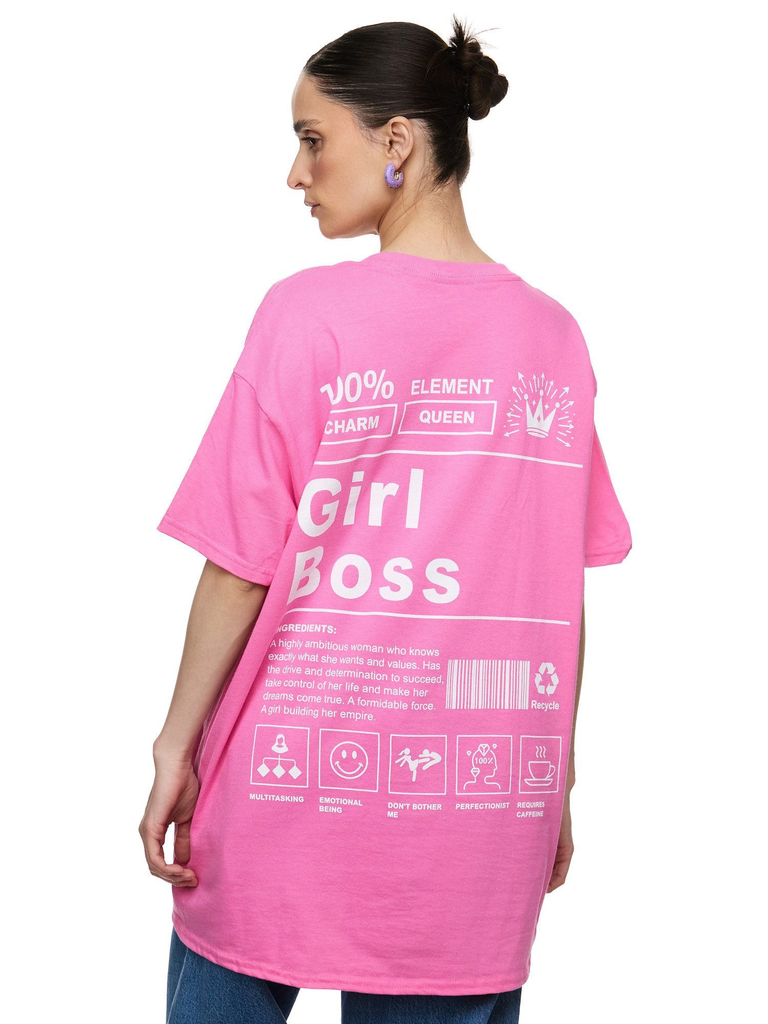 Worldclassca T-Shirt Worldclassca Oversized Print GIRL günstig online kaufen