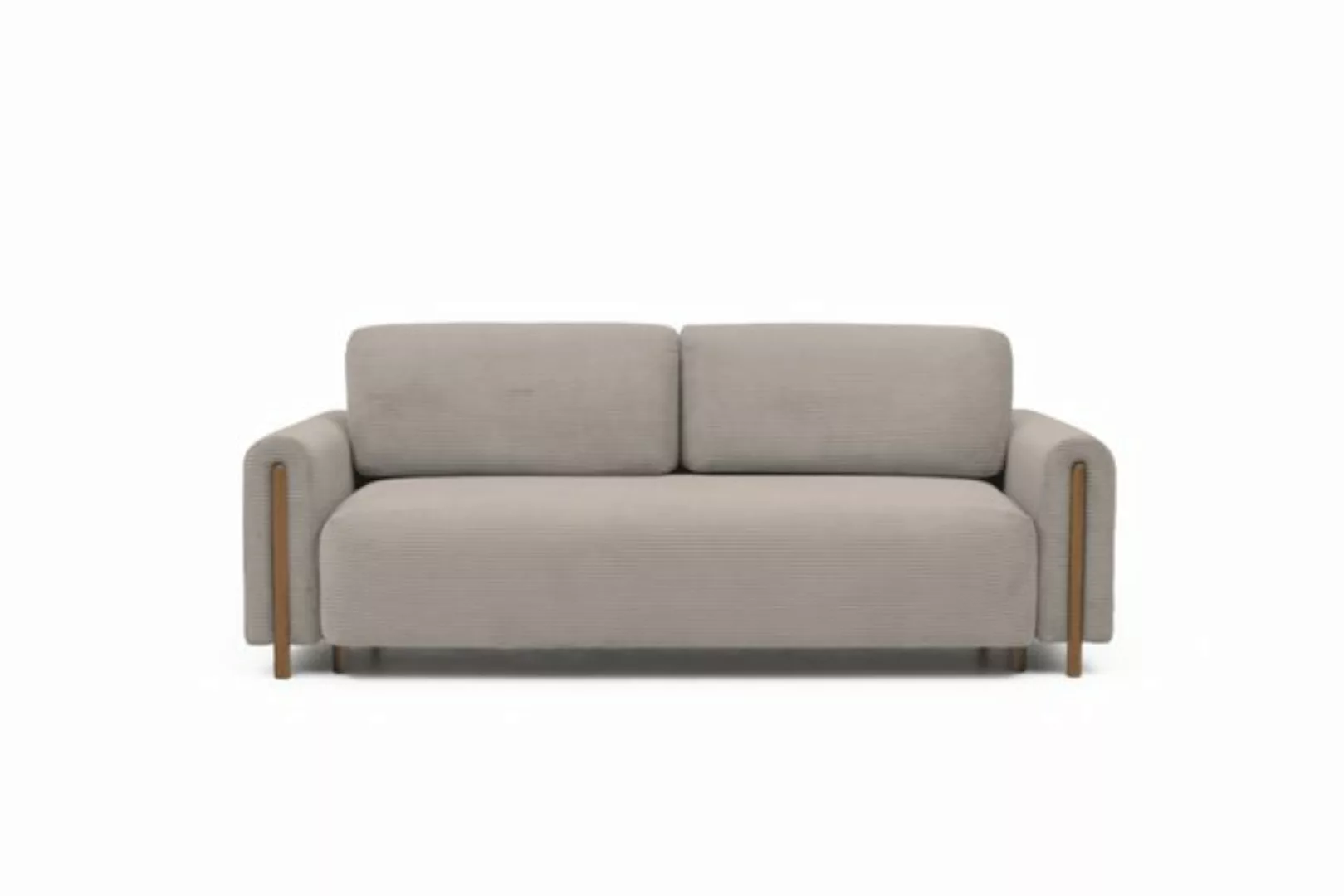 MOEBLO Sofa Supernova, Sofa us Boucle mit Holzeinsatz Couch Polstermöbel Wo günstig online kaufen