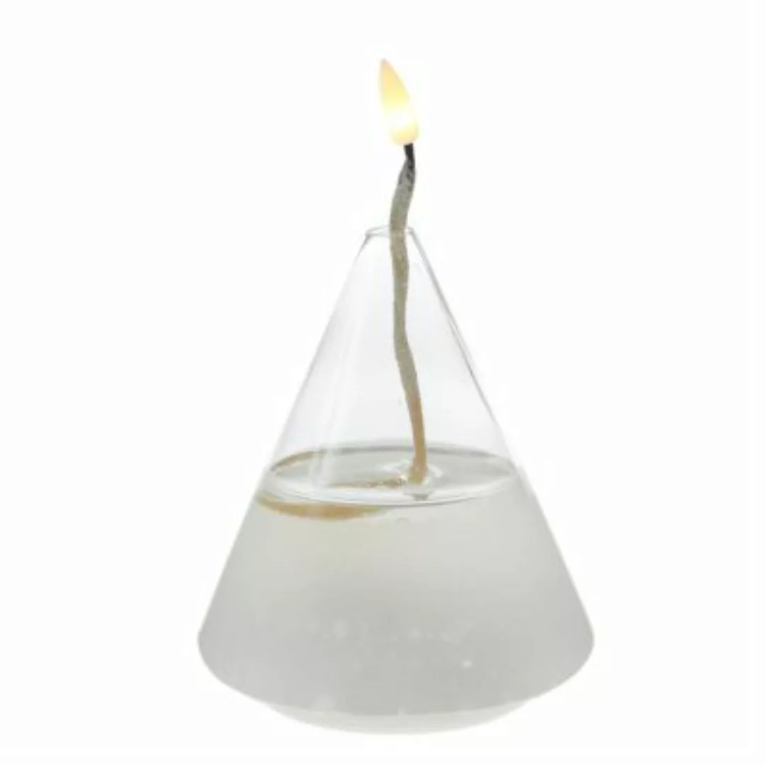 MARELIDA LED Kerze im Glas Öllampe Flüssigwachs Optik flackernd H: 15,5cm t günstig online kaufen