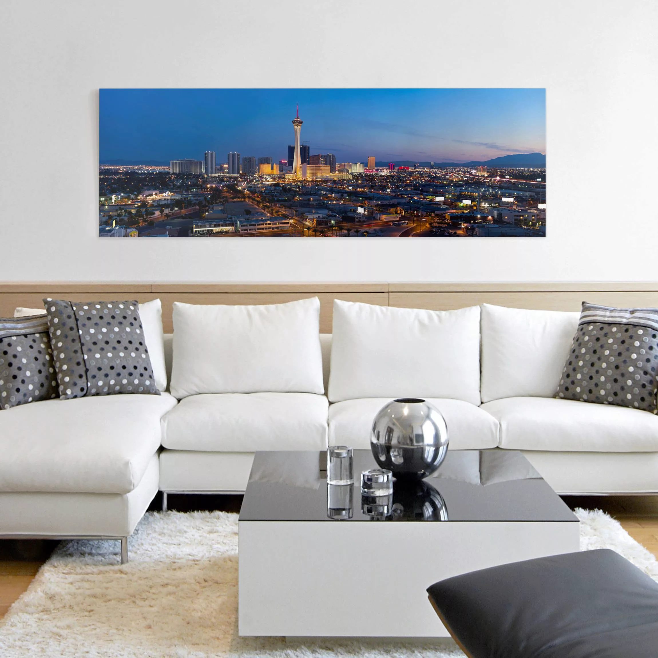 Leinwandbild Architektur & Skyline - Panorama Viva Las Vegas günstig online kaufen