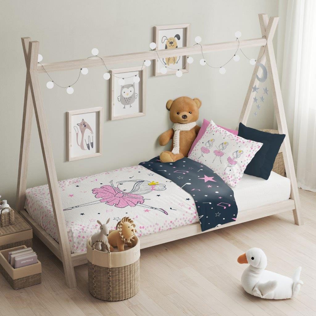 texpot Bettwäsche Kinderbettwäsche Balerina bedruckt Garnitur, günstig online kaufen
