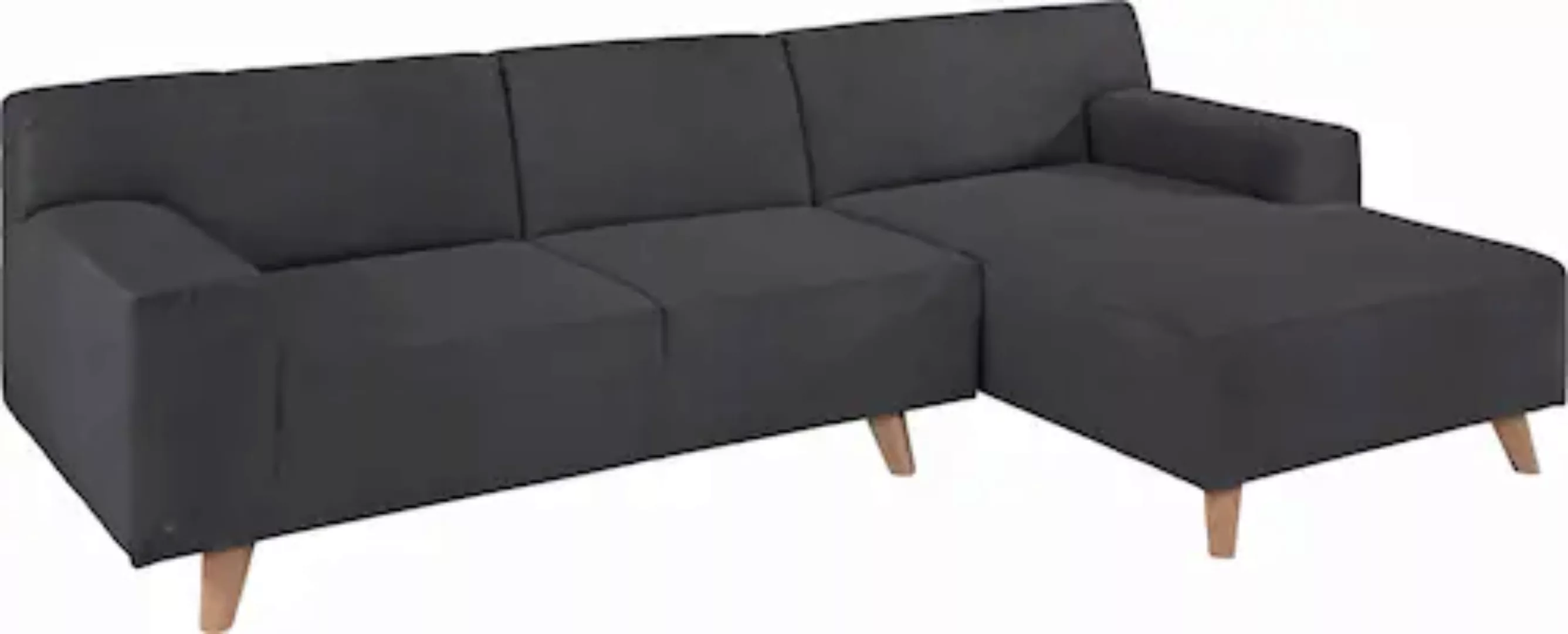 TOM TAILOR HOME Ecksofa »NORDIC PURE«, mit Recamiere, im Retrolook, Füße Bu günstig online kaufen