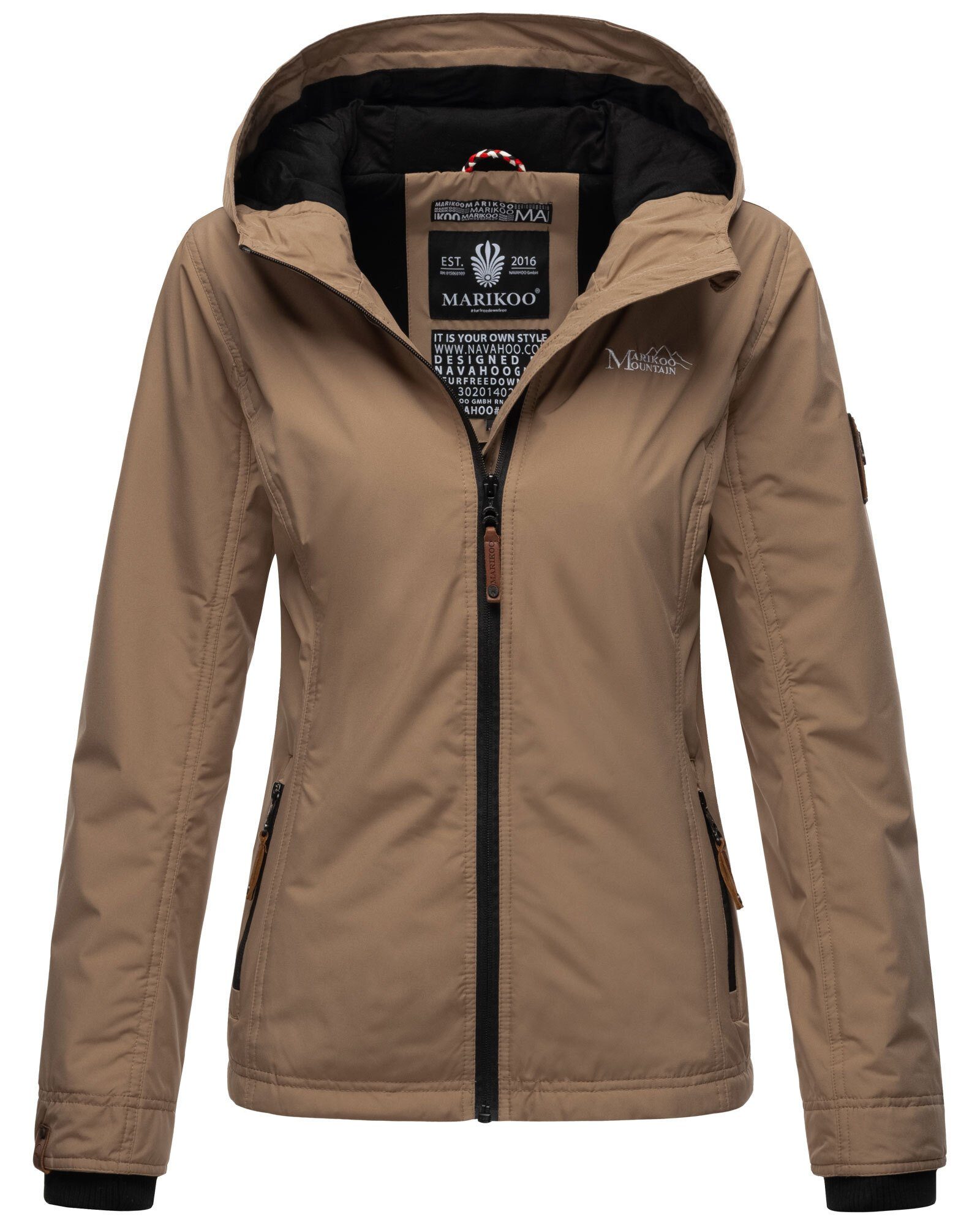 Marikoo Outdoorjacke "Brombeere", sportliche Übergangsjacke mit Kapuze günstig online kaufen