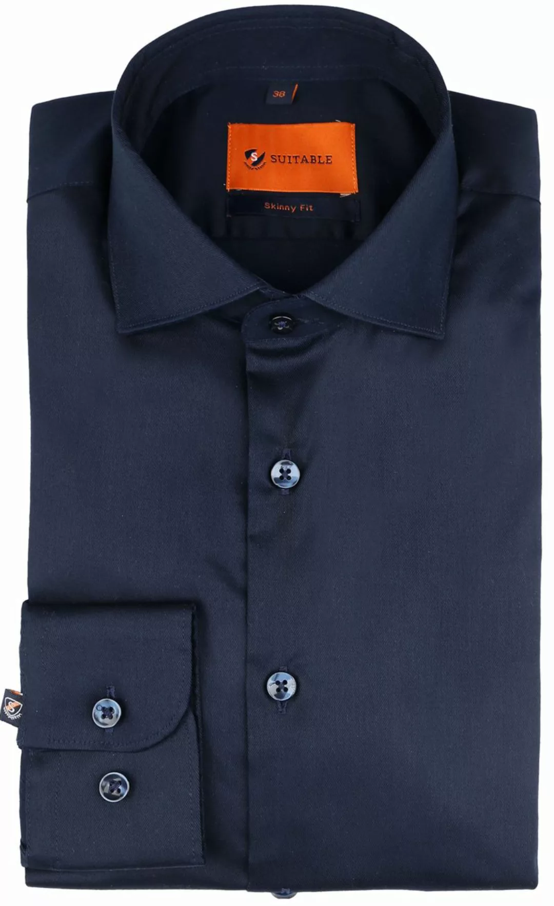 Suitable Hemd Skinny Fit Dunkelblau 241-1 - Größe 41 günstig online kaufen
