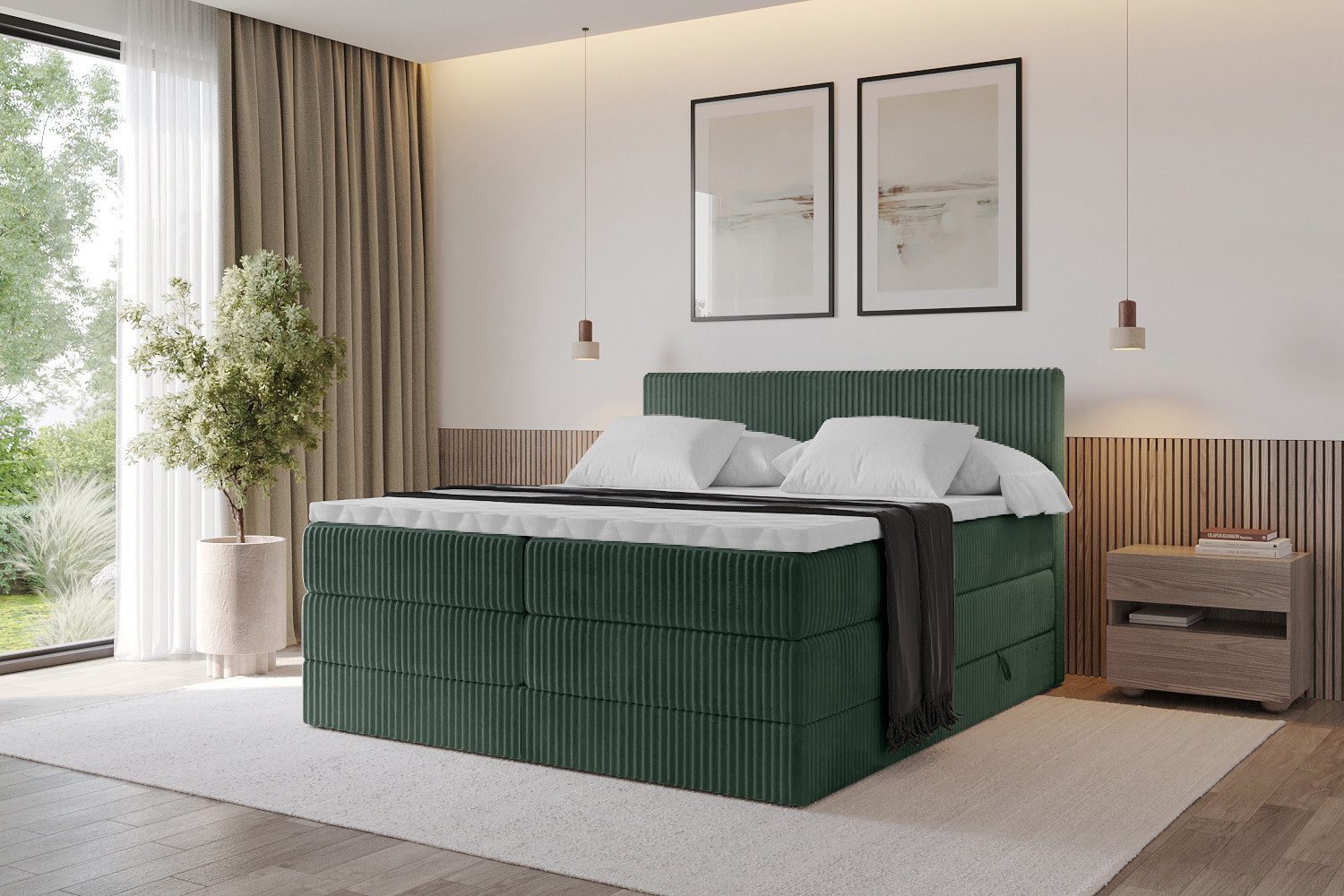 ALTDECOR Boxspringbett TOLO KING (Multipocket-Matratze H4, günstig online kaufen