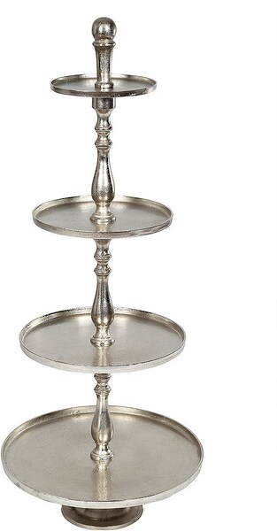 Ambiente Haus Etagere »Etagere 4 Stufen Silber«, (1 tlg.) günstig online kaufen