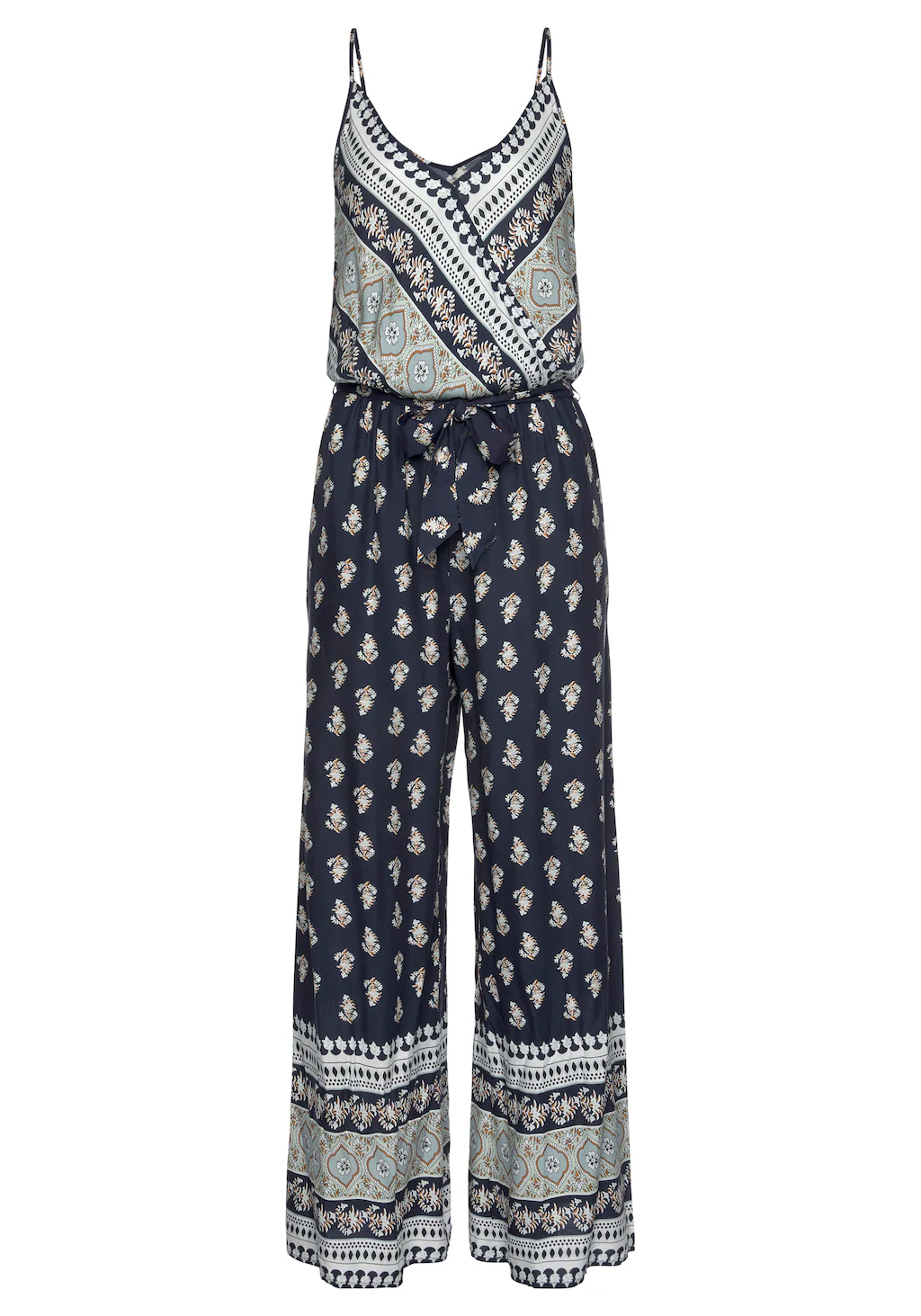 Vivance Overall mit Bordürendruck und Taschen, sommerlicher Jumpsuit, weite günstig online kaufen