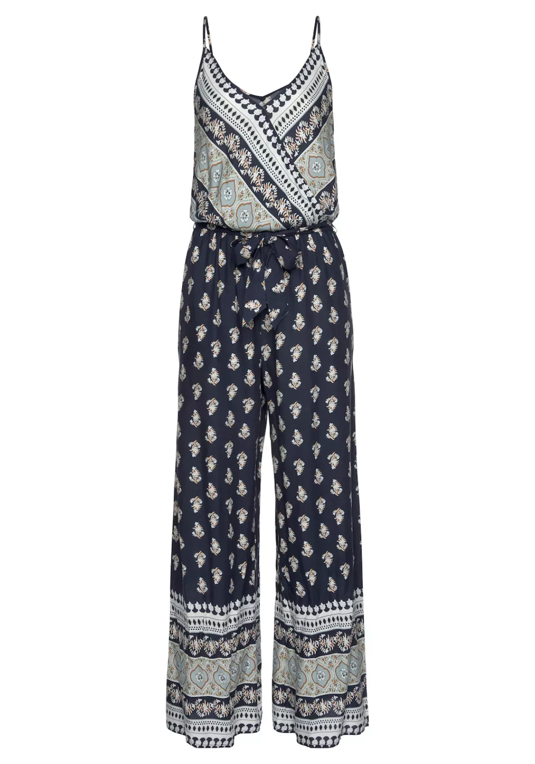 Vivance Overall, mit Bordürendruck und Taschen, sommerlicher Jumpsuit, weit günstig online kaufen