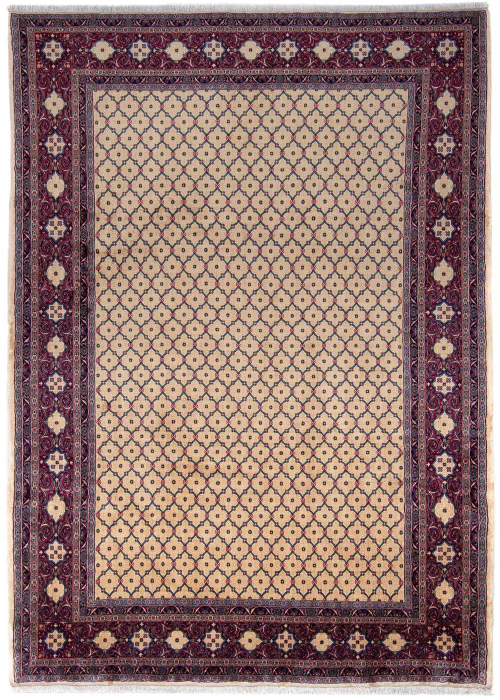 morgenland Wollteppich »Täbriz Stark Gemustert Beige 346 x 239 cm«, rechtec günstig online kaufen