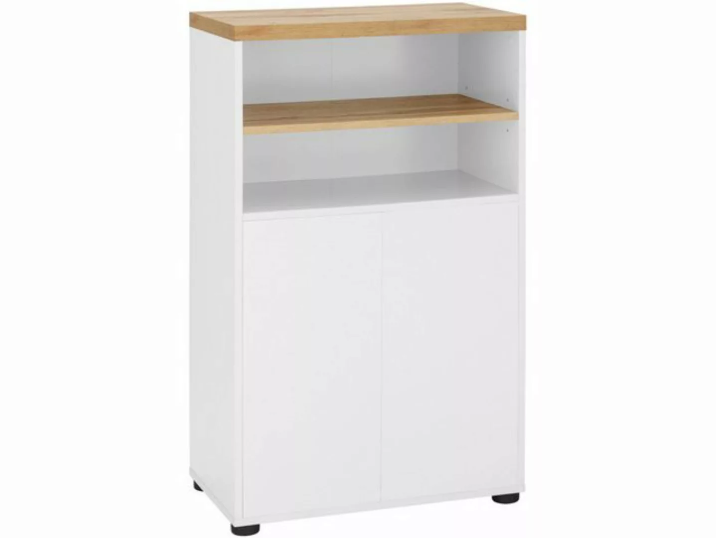 loft24 Mehrzweckschrank Robin Schrank, Highboard, 2 Türen, Push-to-Open, MD günstig online kaufen