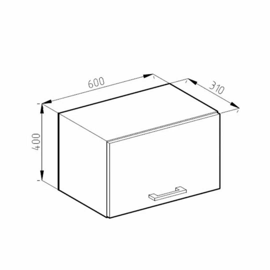 Vicco Schranksystem R-Line, Weiß Hochglanz/Weiß, 60 cm mit Lifttür günstig online kaufen