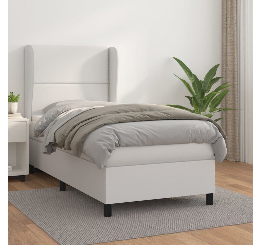 vidaXL Boxspringbett Bett Boxspringbett mit Matratze & Topper Kunstleder ve günstig online kaufen