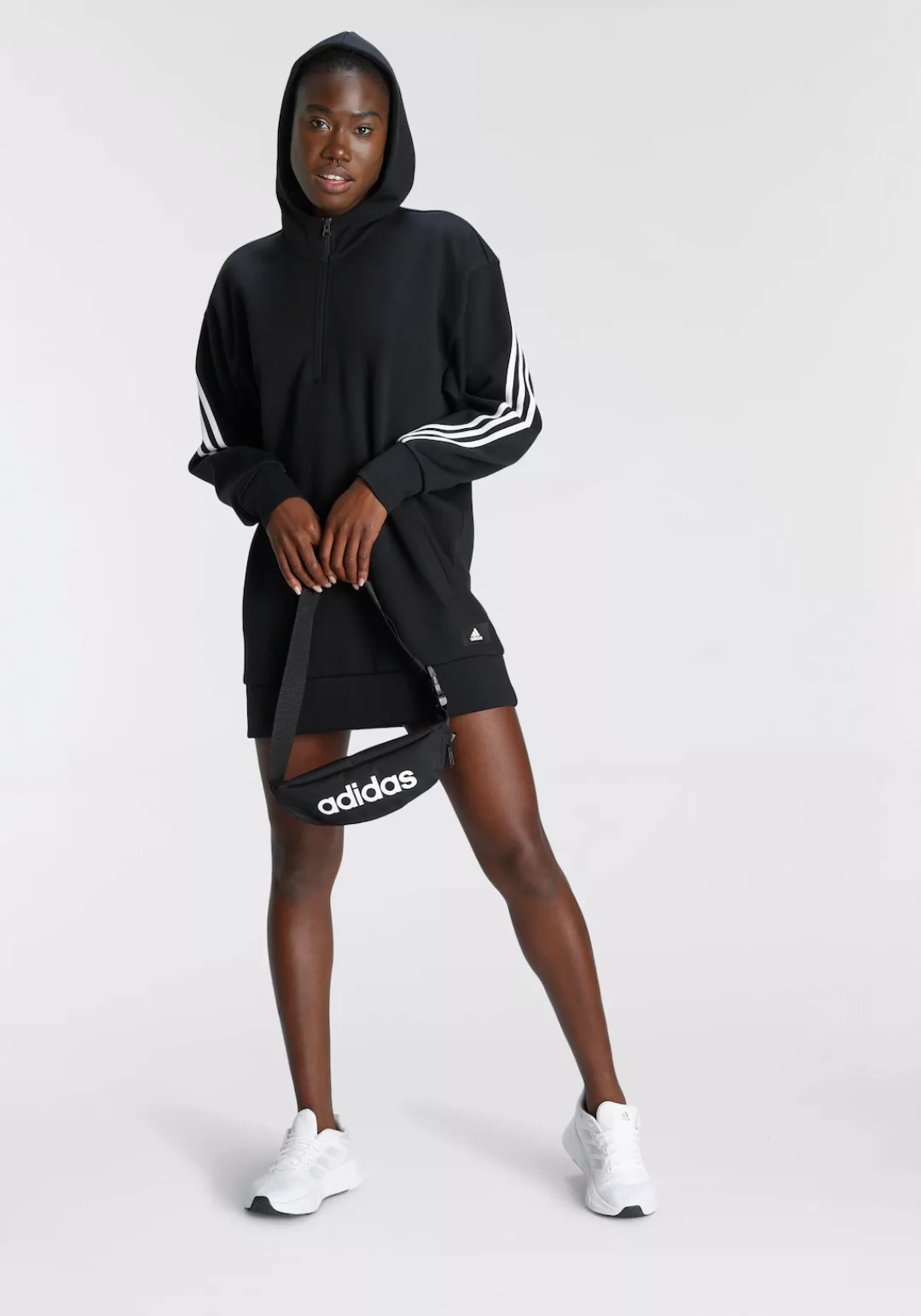 adidas Sportswear Kapuzensweatshirt FUTURE ICONS 3-STREIFEN LONG HOODIE günstig online kaufen