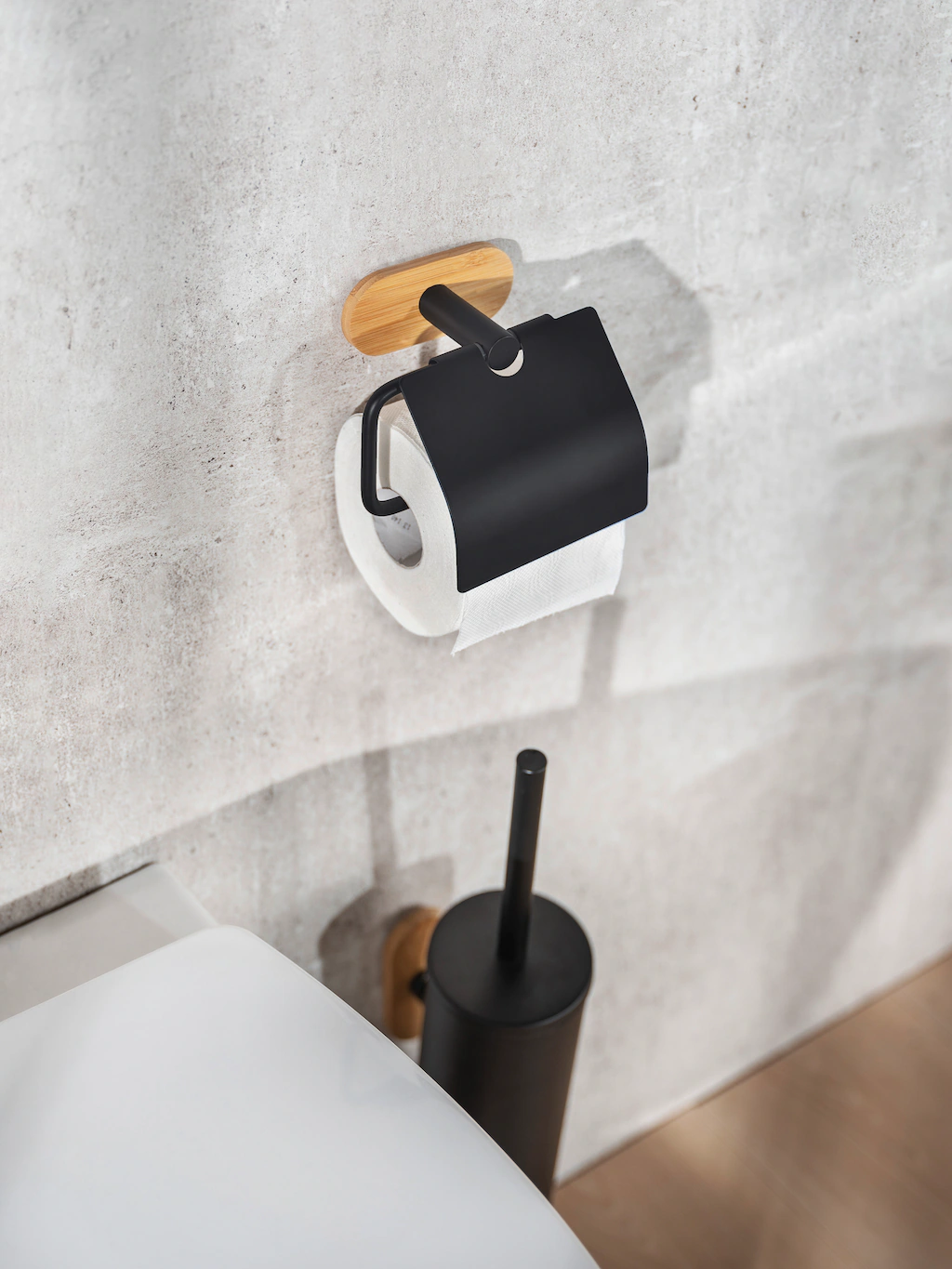 WENKO Toilettenpapierhalter »Turbo-Loc® Orea Bamboo«, Befestigen ohne bohre günstig online kaufen