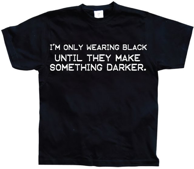 Hybris T-Shirt I'm Only Wearing Black T-Shirt günstig online kaufen