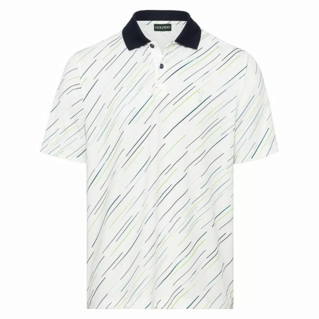 GOLFINO Poloshirt Golfino New Directions Printed Polo Optic White günstig online kaufen