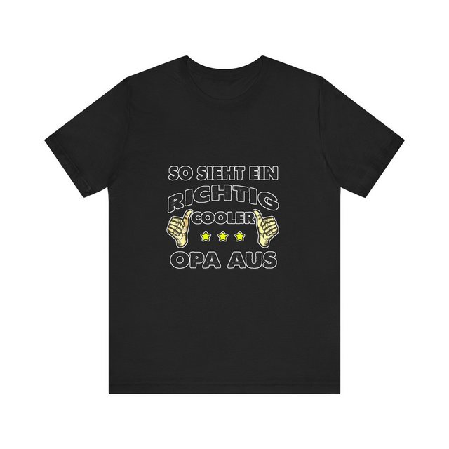 TopGekauft Print-Shirt Unisex T-Shirt So Sieht Ein Richtig Cooler Opa Aus G günstig online kaufen