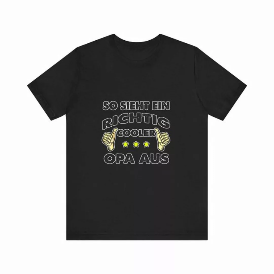 TopGekauft Print-Shirt Unisex T-Shirt So Sieht Ein Richtig Cooler Opa Aus G günstig online kaufen