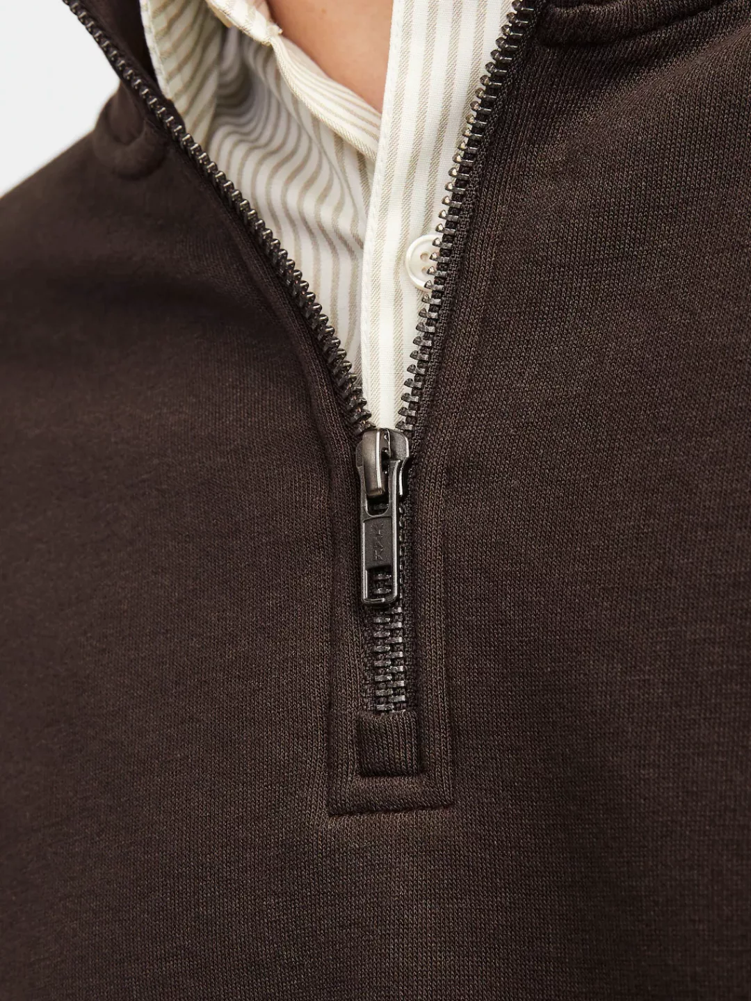 Jack & Jones Sweatshirt JJEBRADLEY SWEAT HALF ZIP NOOS mit Stehkragen günstig online kaufen