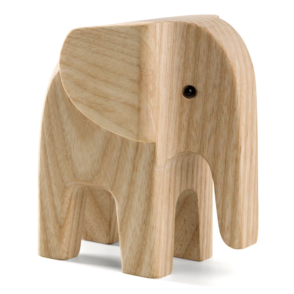 Hochwertige Dekofigur Elefant Esche natur 5,8 x 11 cm günstig online kaufen