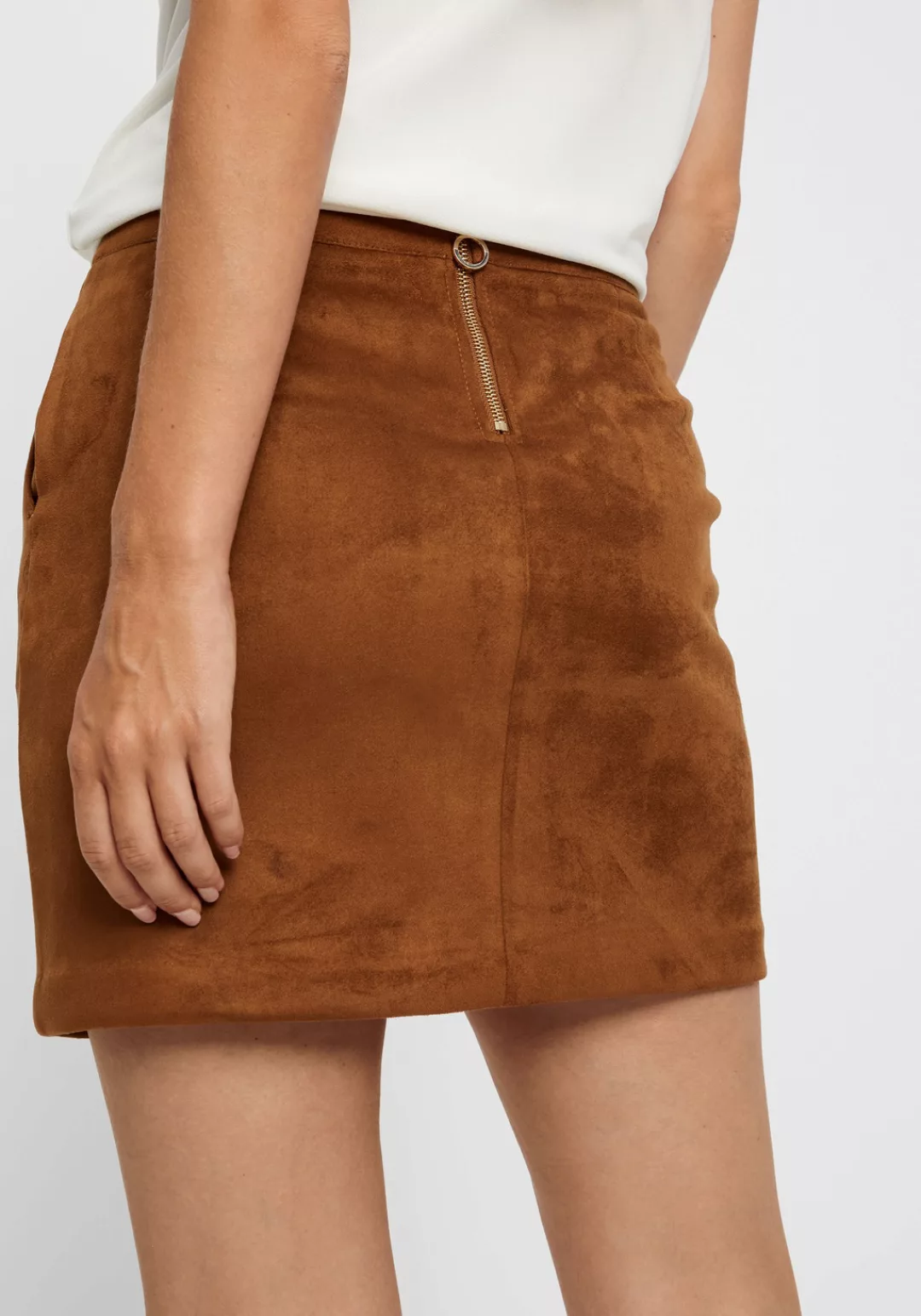 Vero Moda Lederimitatrock VMDONNADINA FAUXSUEDE SHORT SKIRT günstig online kaufen